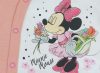 Disney Minnie lányka elöl patentos| ujjatlan rugdalózó pasztell