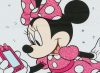 Disney Minnie lányka hosszított fazonú hosszú ujjú póló flitterrel