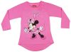 Disney Minnie lányka hosszított fazonú hosszú ujjú póló flitterrel