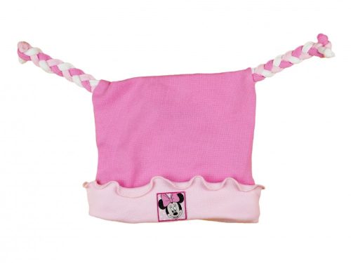 Disney Minnie tavaszi fülvédős| megkötős baba sapka rózsaszín (80)