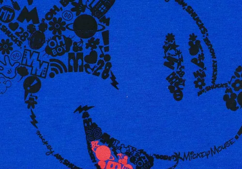 Rövid ujjú férfi póló Mickey egér mintával