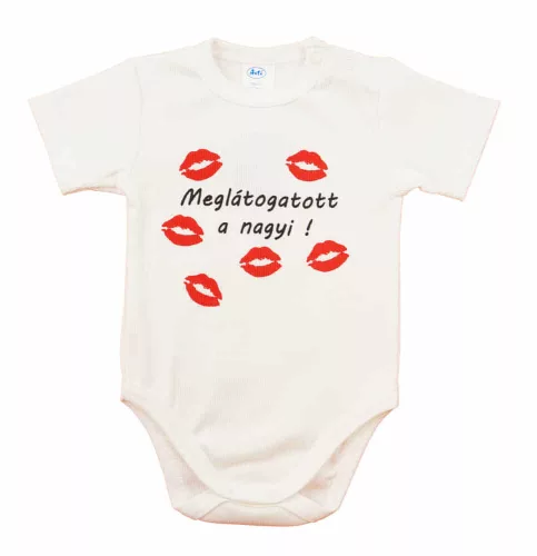 Rövid ujjú bébi kombidressz