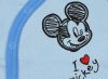 Disney Mickey fiú hosszú ujjú kombidressz elöl patentos krém
