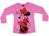 Disney Minnie lányka hosszú ujjú póló piros glitter