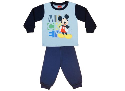 Disney Mickey mintás fiú pizsama felirattal