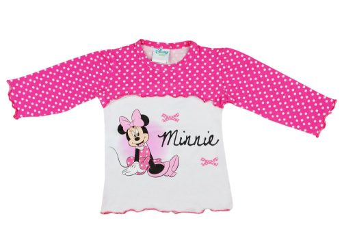 Disney Minnie lányka pöttyös hosszú ujjú póló