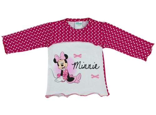 Disney Minnie lányka pöttyös hosszú ujjú póló