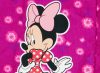 Disney Minnie lányka vékony virágos kord kertésznadrág