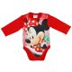 Disney Minnie Mikulás mintás hosszú ujjú karácsonyi body| kombidressz