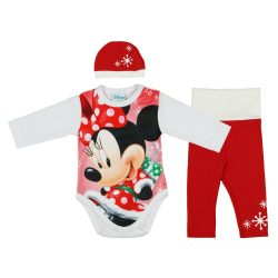   Disney Minnie 3 részes (sapka+nadrág+body) szett Karácsony