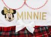 Disney Minnie galléros| hosszú ujjú kombidressz kockás betéttel fehér