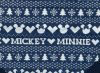 Disney Mickey és Minnie feliratos| norvégmintás| hosszú ujjú body| kombidressz kék Karácsony kék