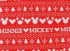 Disney Mickey és Minnie feliratos| norvégmintás hosszú ujjú rugdalózó piros Karácsony