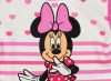 Disney Minnie szíves| csíkos| hosszú ujjú kombidressz pink