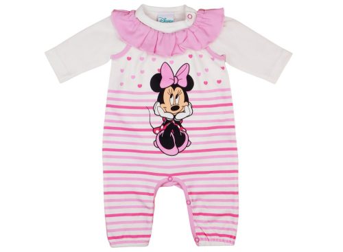 Disney Minnie szíves| csíkos| 2 részes rugdalózó/body szett