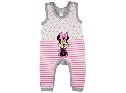 Disney Minnie ujjatlan| vállon patentos lányka rugdalózó csíkos| szíves