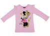 Disney Minnie mintás| fodros vállú| hosszú ujjú lányka póló