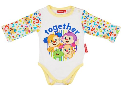 Fisher-Price hosszú ujjú kombidressz fehér