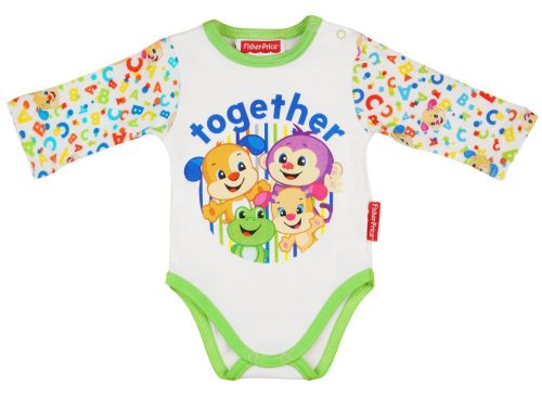 Fisher-Price hosszú ujjú kombidressz fehér