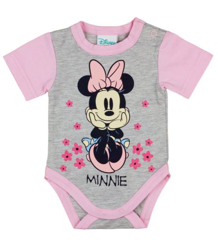 Disney Minnie Love rövid ujjú baba body szürke