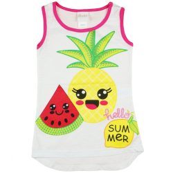 Lányka trikó nyári gyümölcs mintákkal