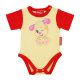 Fisher-Price Kutyushugi mintás baba body (kombidressz) sárga