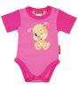 Fisher-Price Kutyushugi mintás baba body (kombidressz) pink