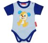 Fisher-Price Kutyus mintás baba body (kombidressz) kék