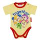 Fisher Price rövid ujjú baba body sárga