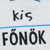 "Kis főnök" feliratos rövid ujjú baba body fehér