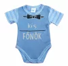 Feliratos rövid ujjú baba body