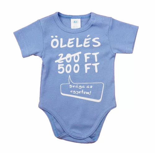 Rövid ujjú bébi kombidressz