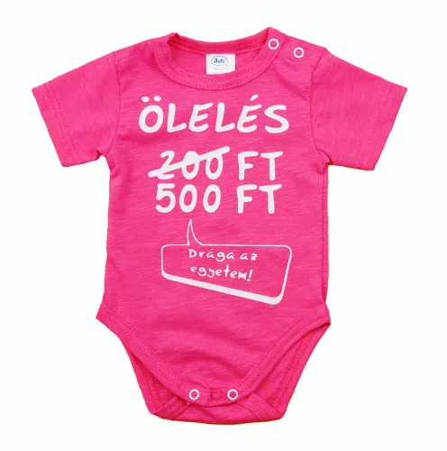 Rövid ujjú bébi kombidressz