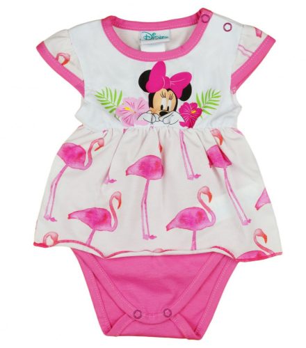 Disney Minnie flamingós rövid ujjú baba body pink