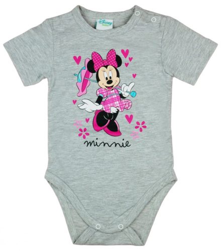 Disney Minnie rövid ujjú babal body szürke