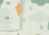 Tetra textil baba kifogó 150x150 cm - erdő mintás