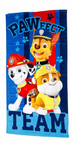 Paw Patrol-Mancs őrjárat mintás fiú törölköző