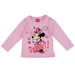 Disney Minnie csillámos hosszú ujjú kislány póló