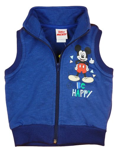 Disney Mickey "Be happy" pamut cipzáras mellény