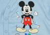 Disney Mickey "Be happy" elöl patentos baba body kék