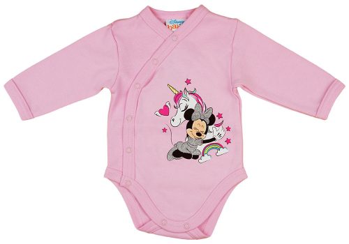 Disney Minnie és az unikornis hosszú ujjú baba body rózsaszín