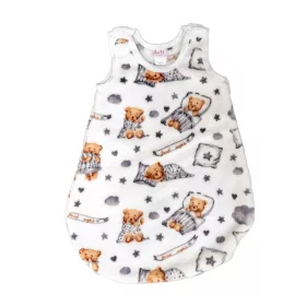 Maci mintás ujjatlan wellsoft hálózsák 2,5 TOG