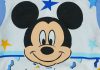 Disney Mickey "Be happy" hosszú ujjú baba body kék