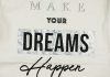 "Make your dreams" feliratos hosszú ujjú lányka póló