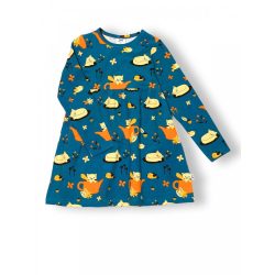 JNY organikus pamut kislány ruha - őszi macska