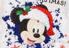 Disney Mickey "Hello Christmas" feliratos hosszú ujjú baba body fehér