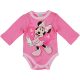 Disney Minnie szívecskés hosszú ujjú baba body pink