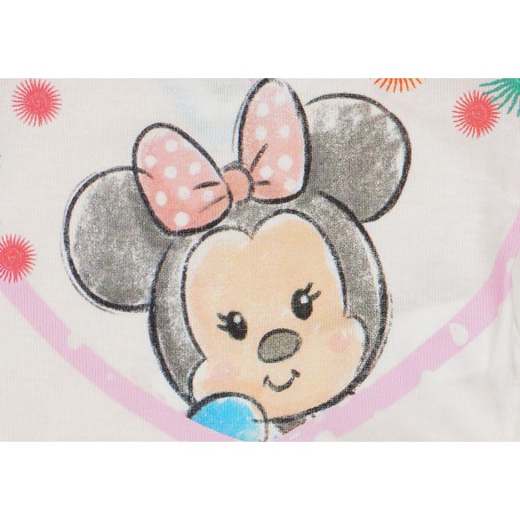 Disney Minnie "rajzos" rövid ujjú baba body fehér