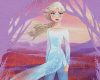 Disney Frozen II./Jégvarázs II. Elsa lányka rövid ujjú póló