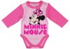 Disney Minnie csillagos hosszú ujjú baba body rózsaszín